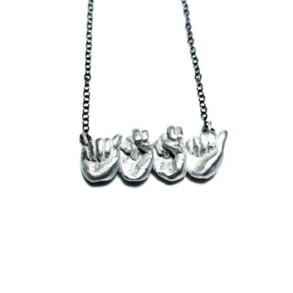 κολιέ ΕΝΓ (4 γράμματα) / necklace GSL (4 letters)