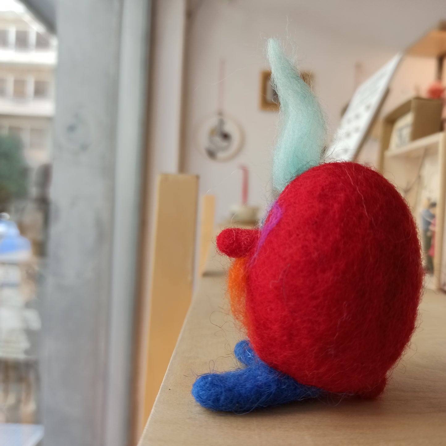 φελτ "αυγο-ζωάκι" / felted "egg-animal"