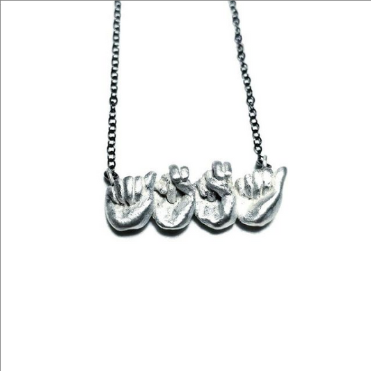 κολιέ ΕΝΓ (4 γράμματα) / necklace GSL (4 letters)